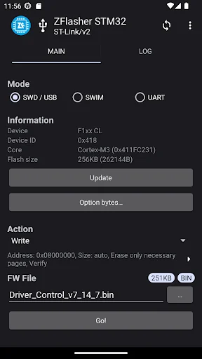 ZFlasher STM32 screenshot 1