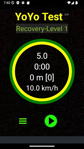 Yo-Yo Intermittent Test screenshot 1