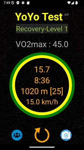 Yo-Yo Intermittent Test screenshot 3