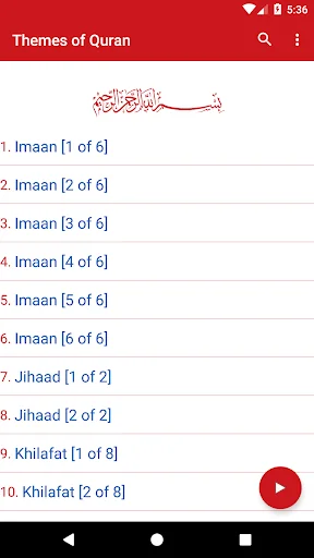 Themes of Quran