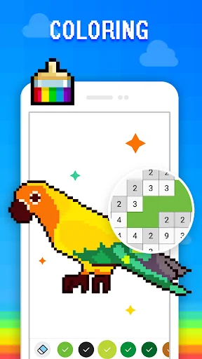 Pixel Art - Color by the Block