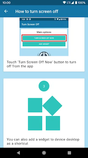 Turn Screen Off One Touch Lock screenshot 3