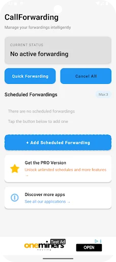 Call Forwarding  & scheduled screenshot 1