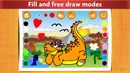 Kids Dinosaur Coloring Pages screenshot 1