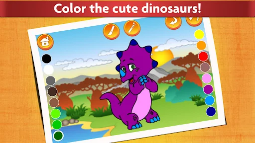 Kids Dinosaur Coloring Pages screenshot 3