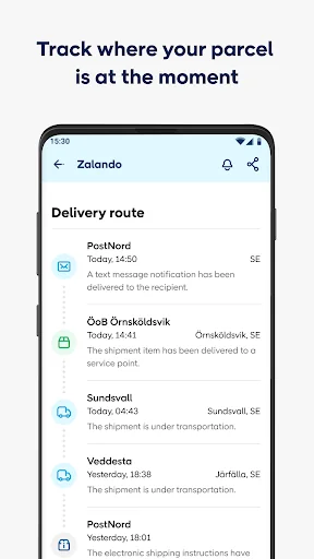 PostNord: Track & Send Parcels screenshot 3