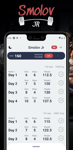 Smolov Jr Calculator