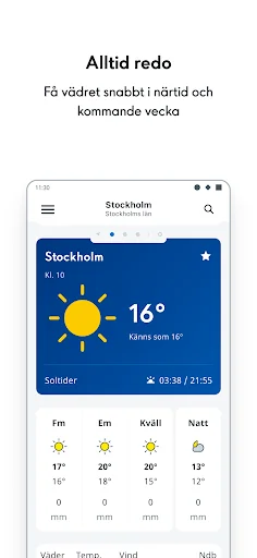SMHI Väder screenshot 1