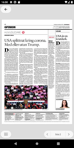 Sydsvenskan E-tidning screenshot 3