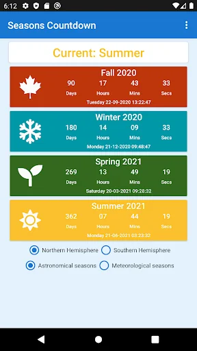 Seasons Countdown