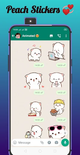 Peach Goma - Animated Stickers