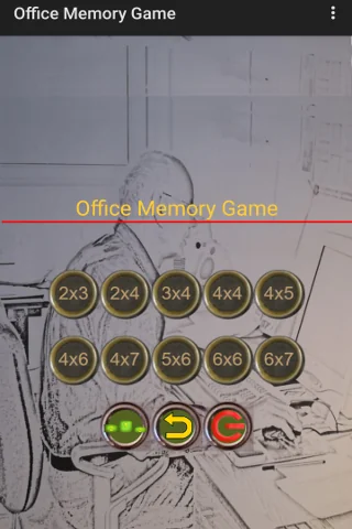 Office memory training game