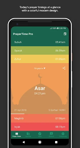 PrayerTime Pro - Azan, Qibla, 