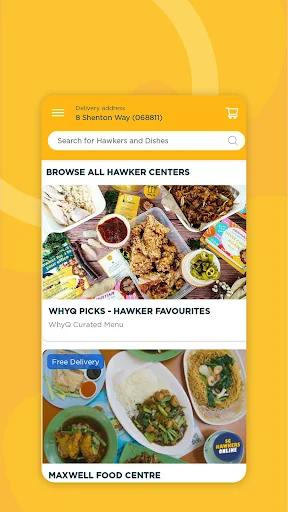 WhyQ Shiok Hawker Delivery screenshot 2