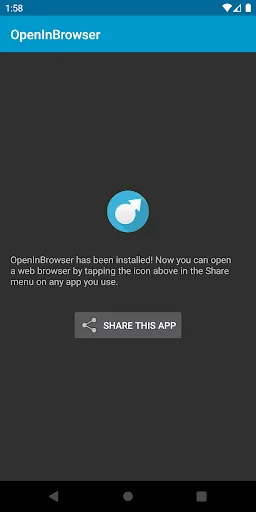 OpenInBrowser (via Share) screenshot 1