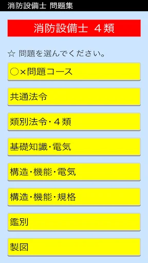 消防設備士 ４類 過去問 類問