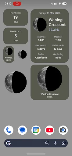 Moon Phase Widget 3