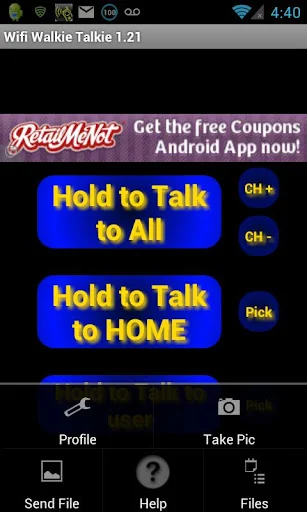 WifiWalkieTalkie screenshot 3