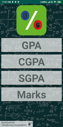 CGPA/SGPA/GPA to Percentage