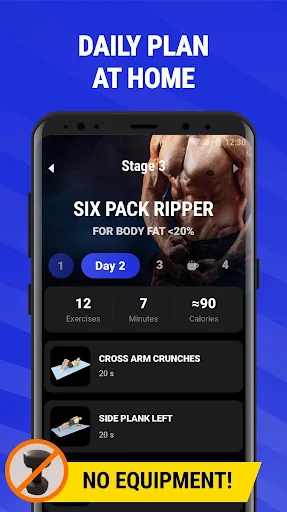 Six Pack Abs Workout screenshot 1