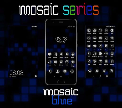 [EMUI5/8/9]MosaicBlue Theme
