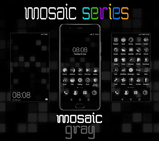 [EMUI5/8/9]MosaicGray Theme
