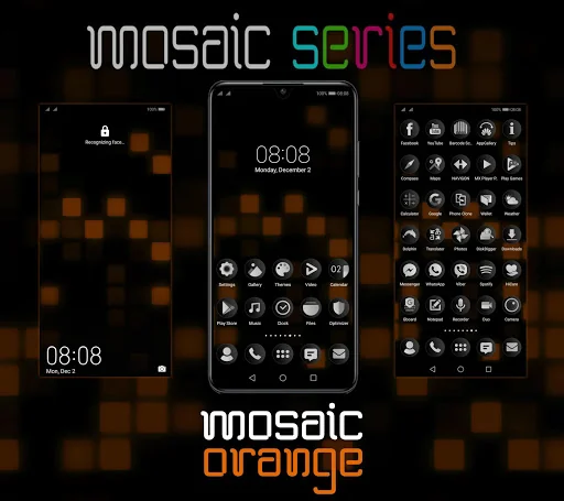 [EMUI 9.1]Mosaic Orange Theme