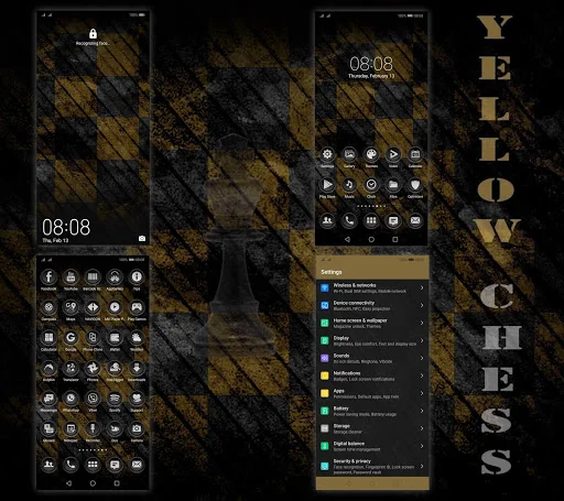 [EMUI 9.1]Yellow Chess Theme