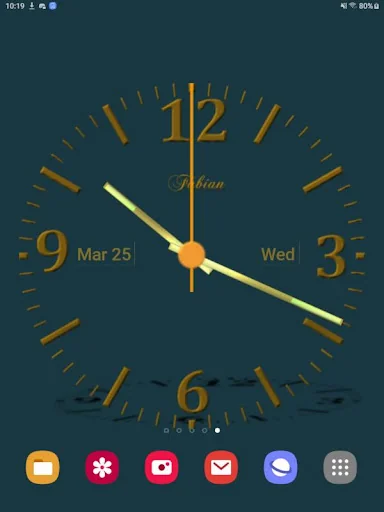 Nice Night Clock Wallpaper