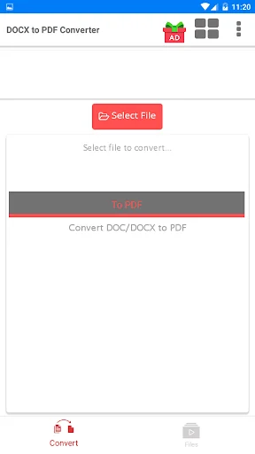DOCX to PDF Converter screenshot 1