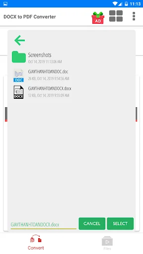 DOCX to PDF Converter screenshot 2