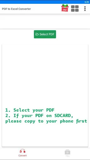 PDF to XLS Converter