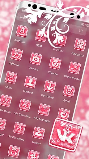 Soft Pink Launcher Themes screenshot 2