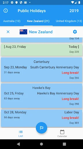 Public Holidays