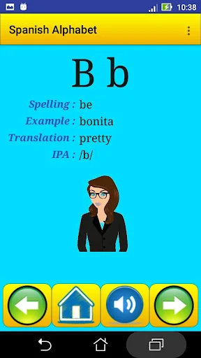 Spanish alphabet for students