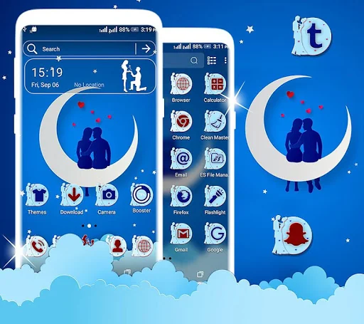 Couple Love Launcher Theme screenshot 1