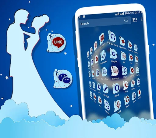 Couple Love Launcher Theme screenshot 2