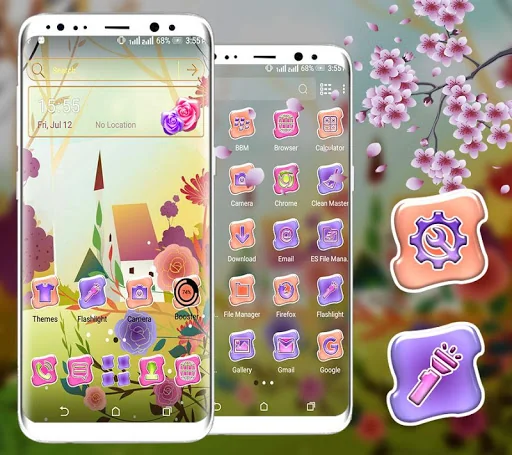 Cute Cartoon Launcher Theme