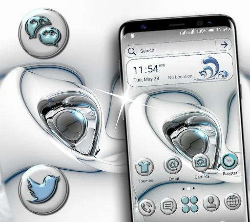 Glossy Launcher Theme