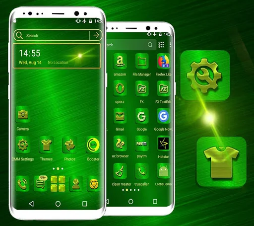 Green Texture Launcher Theme