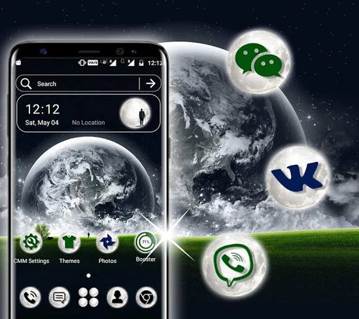 Moon Night Launcher Theme screenshot 1