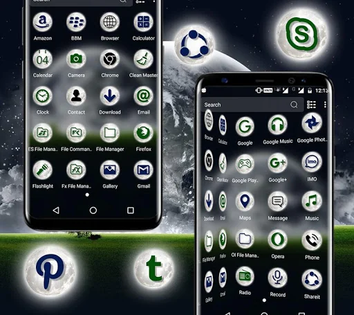 Moon Night Launcher Theme screenshot 4