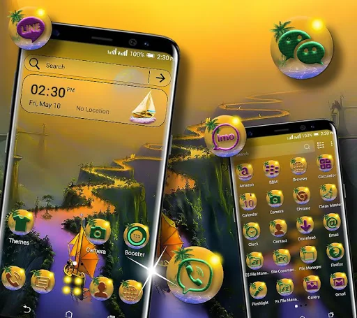 Mystery River Launcher Theme