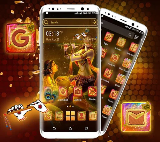 Radha Krishna Launcher Theme