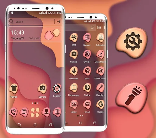 Simple Waves Launcher Theme