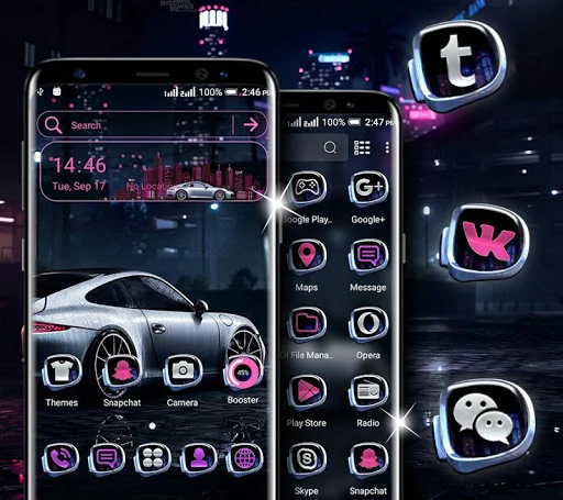Sports Car Launcher Theme
