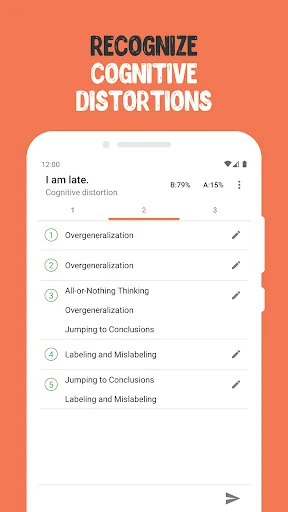 CBT Thought Diary: Depression screenshot 3