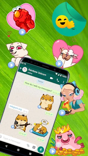 WASticker Moving Stickers