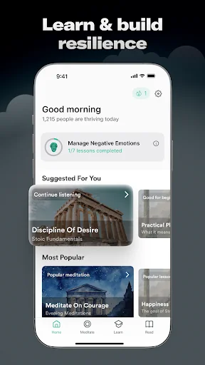 Stoa: Daily Stoic Meditation screenshot 2