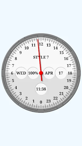 One Hand Analog Clock-7 screenshot 1